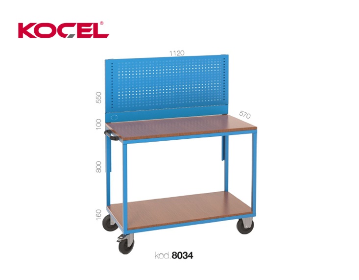 Mobiele Werkbank met gereedschapswand 1120x570x800mm | DKMTools - DKM Tools