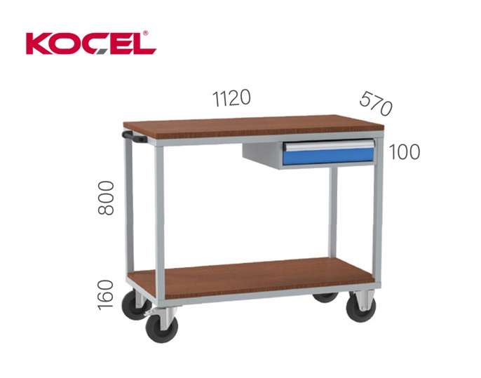 Mobiele Werkbank 1 lade 1120x570x960mm