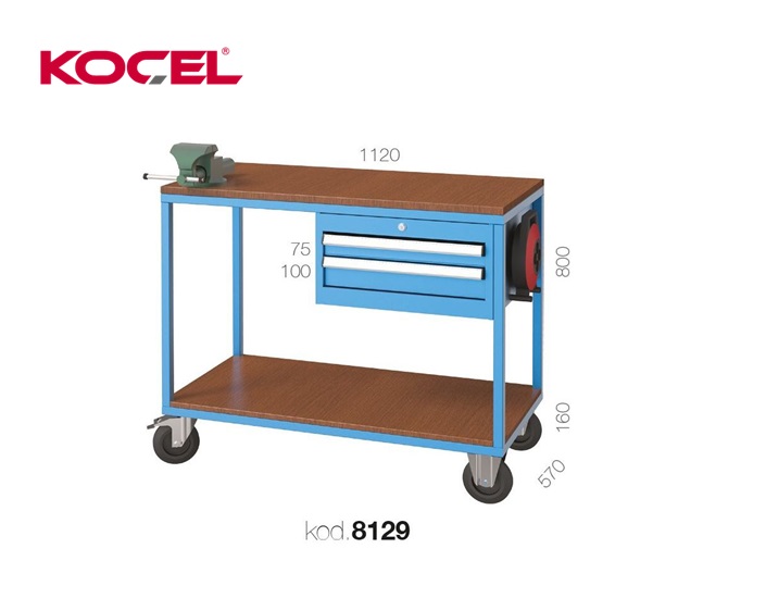 Mobiele Werkbank 2 lades 1120x570x800mm