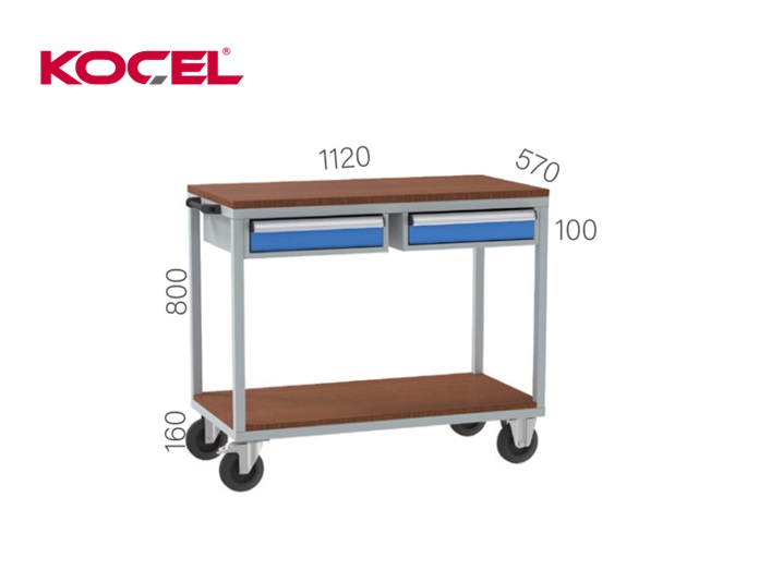 Mobiele Werkbank 2 lades 1120x570x960