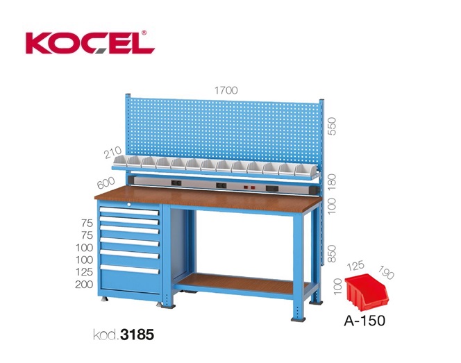 Werkbank 6 lades en gereedschapswand | DKMTools - DKM Tools