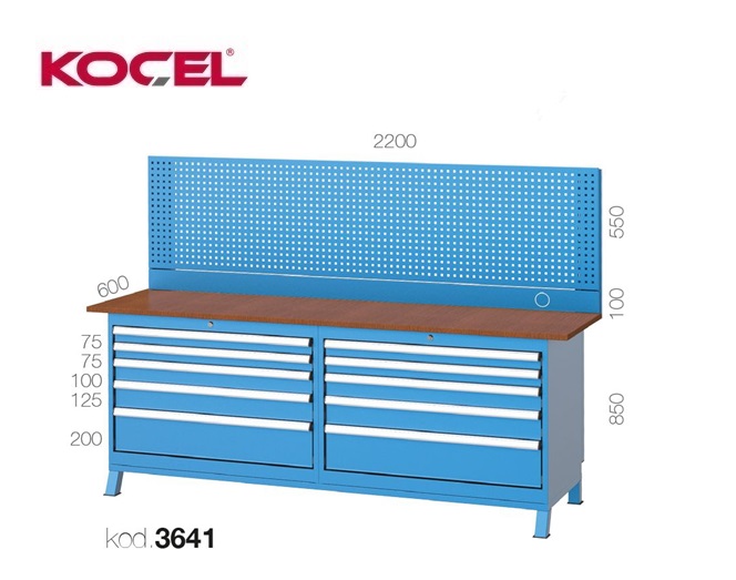 Werkbank 10 lades 2 deuren | DKMTools - DKM Tools