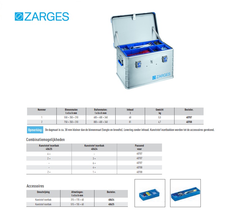 Eurobox als gereedschapskist 550x350x310mm