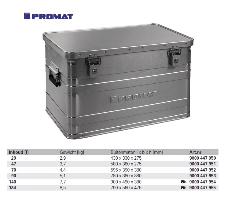 Aluminium box 595 x 390 x 380mm