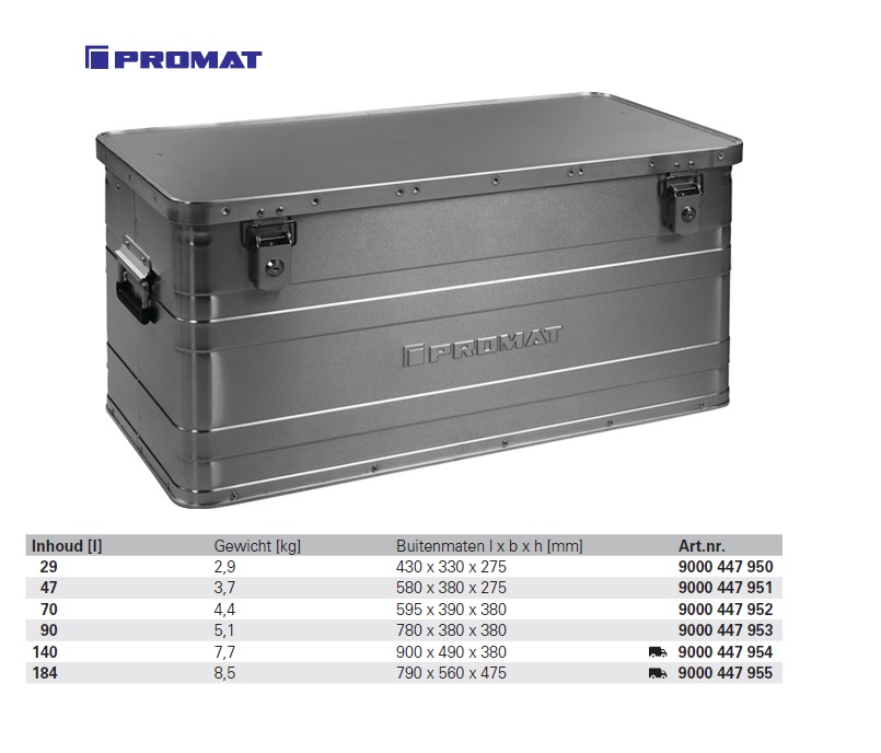 Aluminium box 780 x 380 x 380mm