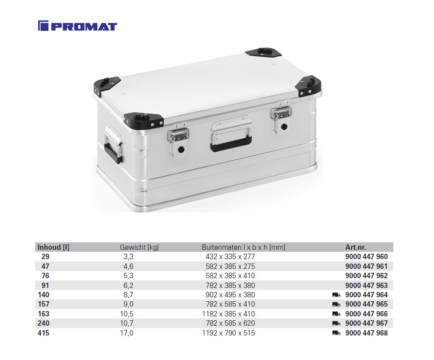 Aluminium box 582 x 385 x 275mm