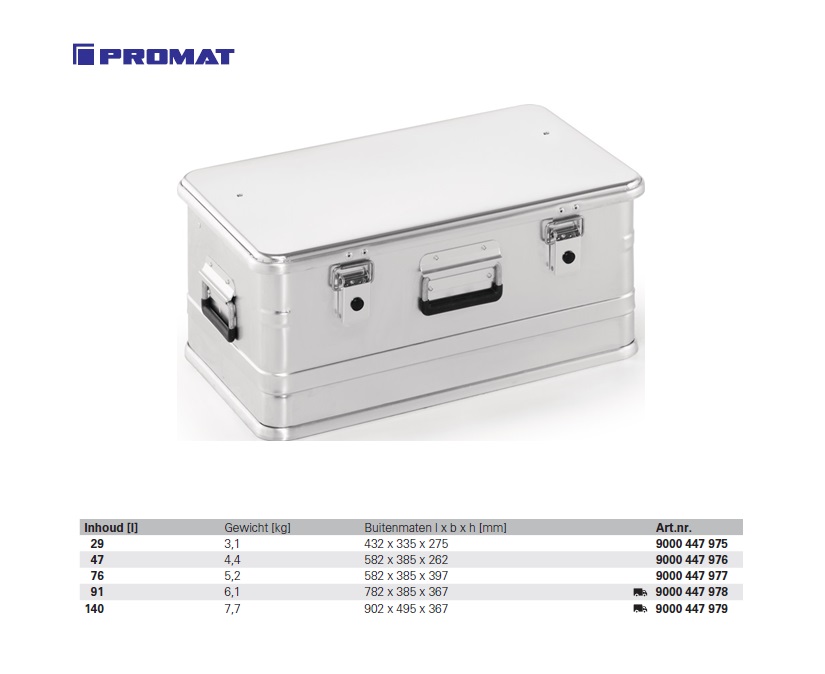 Aluminium box 582 x 385 x 262mm