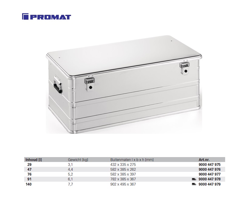 Aluminium box 902 x 495 x 367mm