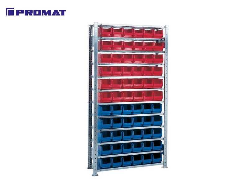 uitbreidingsstelling 10 schappen 16 x MK3Z blauw, 20 x MK3Z rood | DKMTools - DKM Tools