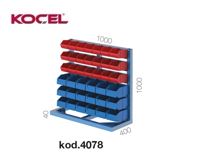 Magazijnrek 39 vakken 1000x400x1000mm