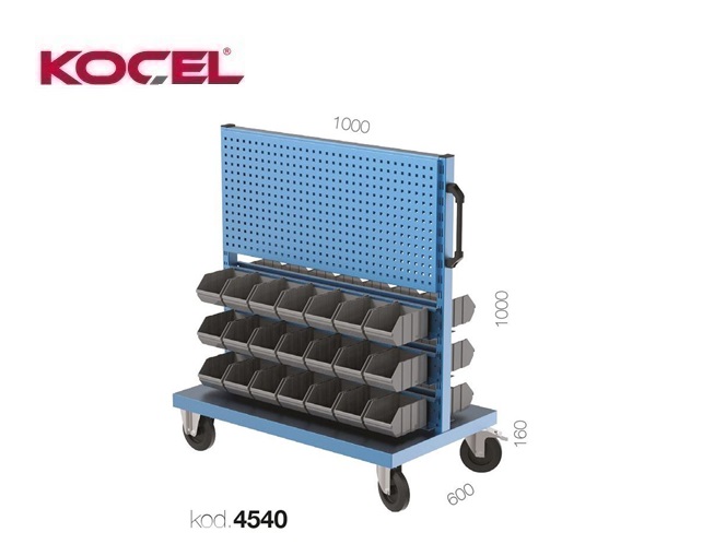 Magazijnrek 42 vakken met wand 1000x600x1160mm