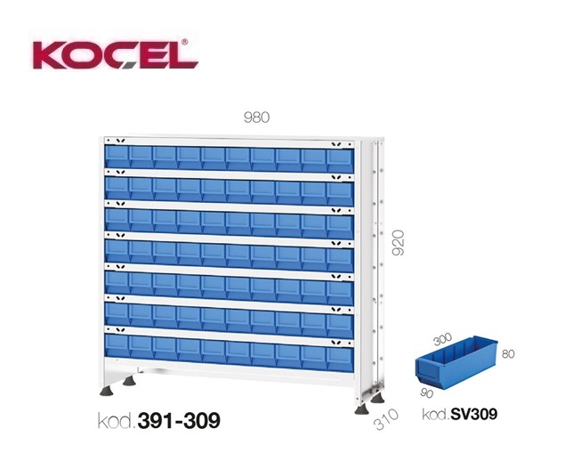 Magazijnrek 70 vakken 980x430x920mm | DKMTools - DKM Tools