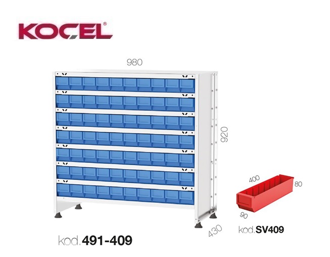 Magazijnrek 70 vakken 980x310x920mm | DKMTools - DKM Tools