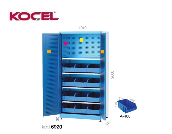 Multifunctionele gereedschapskast 12 vakken 1010x615x2000mm