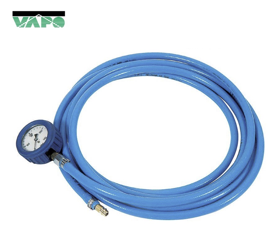 Manometer for the leak test with air 0-250 mbar with hose, 5 m