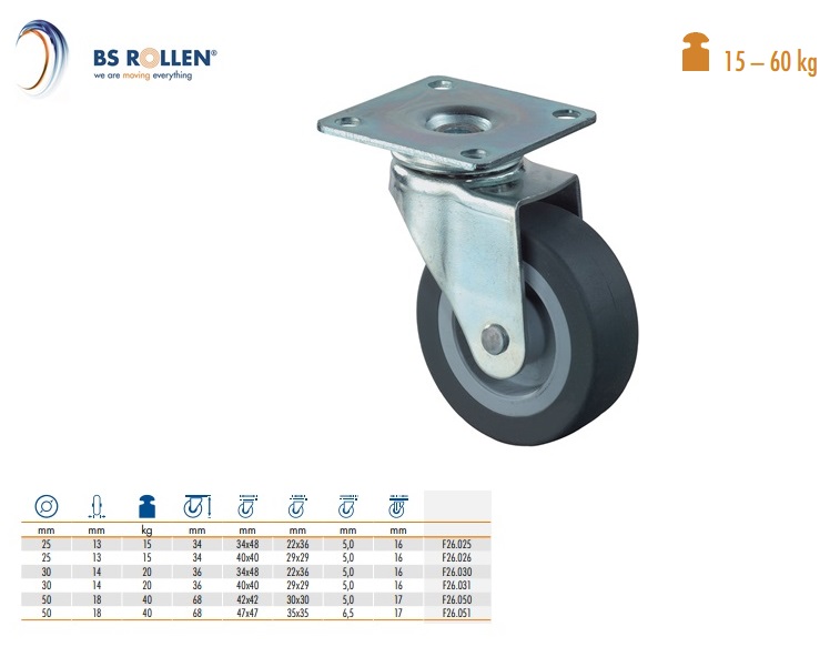 Zwenkwiel Ø30mm 36x20mm | DKMTools - DKM Tools