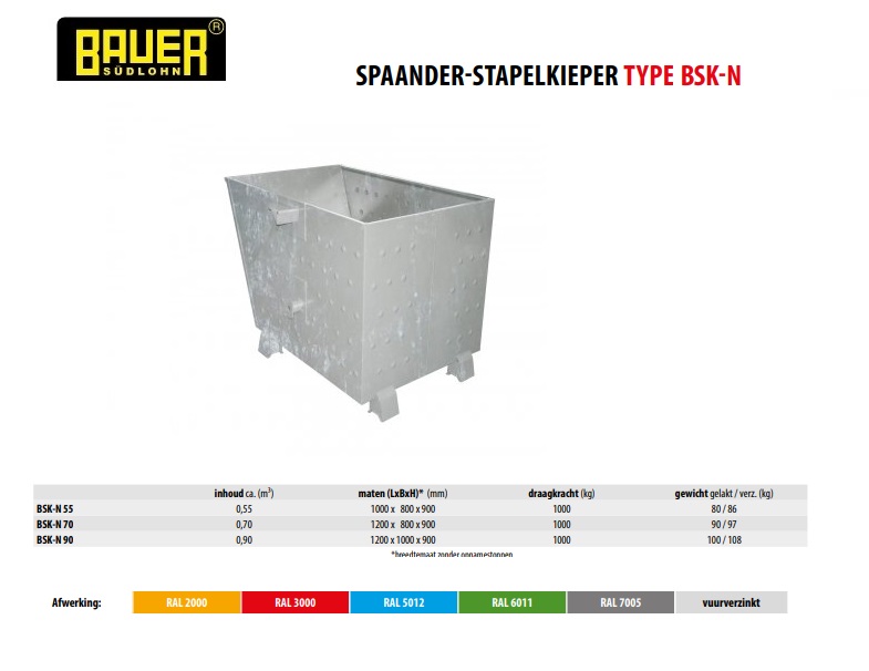 Spaander Stapelkieper BSK-N 55 vuurverzink