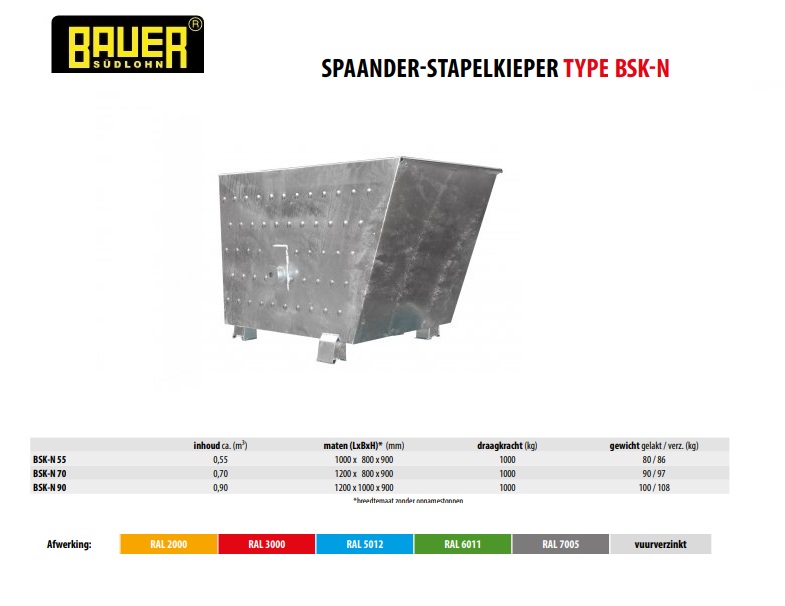 Spaander Stapelkieper BSK-N 70 vuurverzink