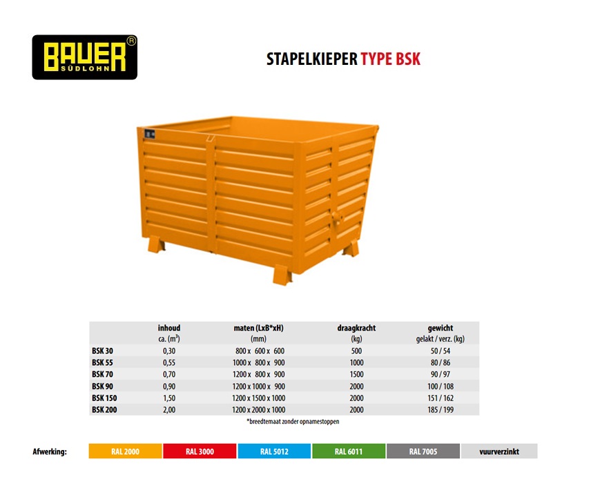 Stapelkieper BSK 90 Ral 3000 | DKMTools - DKM Tools