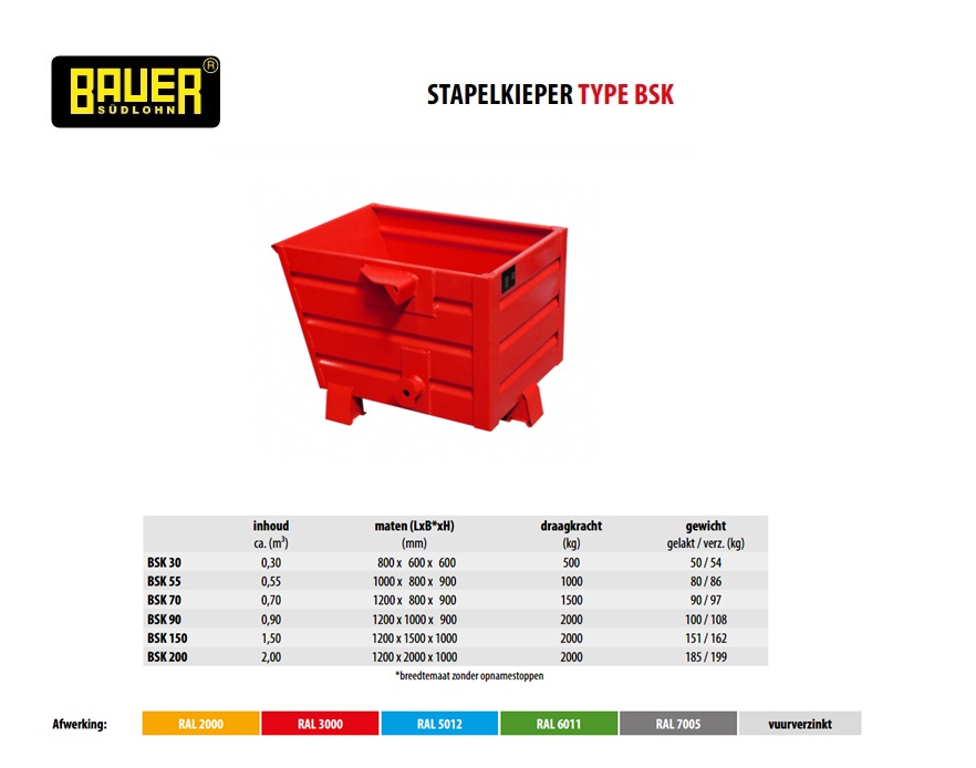 Stapelkieper BSK 55 Vuurverzinkt | DKMTools - DKM Tools