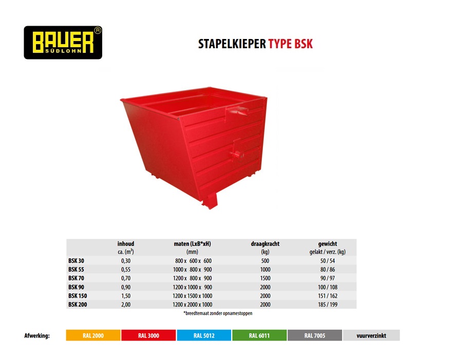 Stapelkieper BSK 70 Vuurverzinkt | DKMTools - DKM Tools