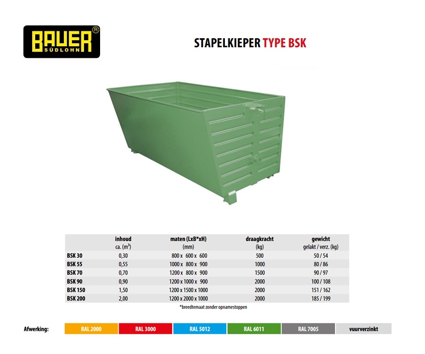 Stapelkieper BSK 200 Ral 3000 | DKMTools - DKM Tools