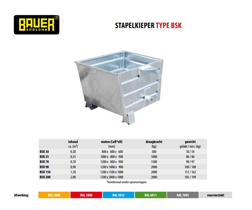 Stapelkieper BSK 30 Vuurverzinkt