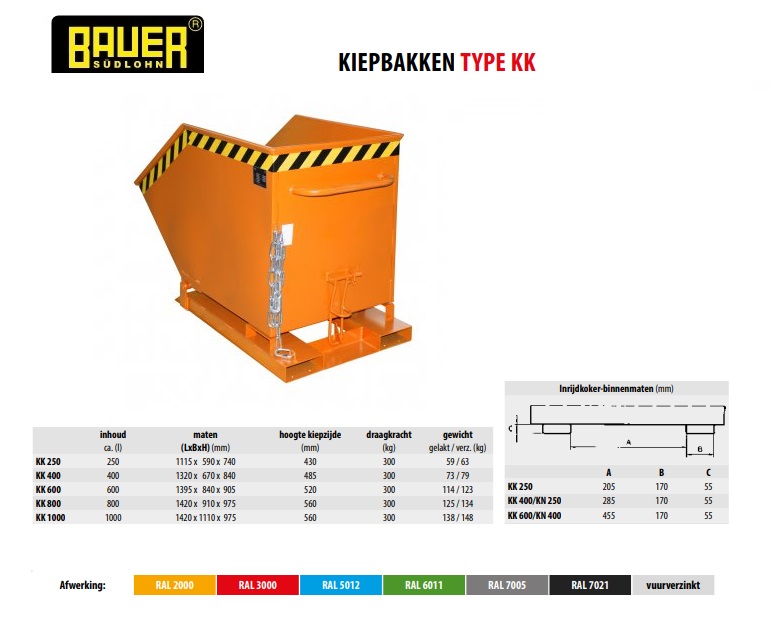 Kiepbak KK 400 Ral 2000