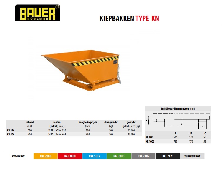 Kiepbak KN 400 Ral 2000