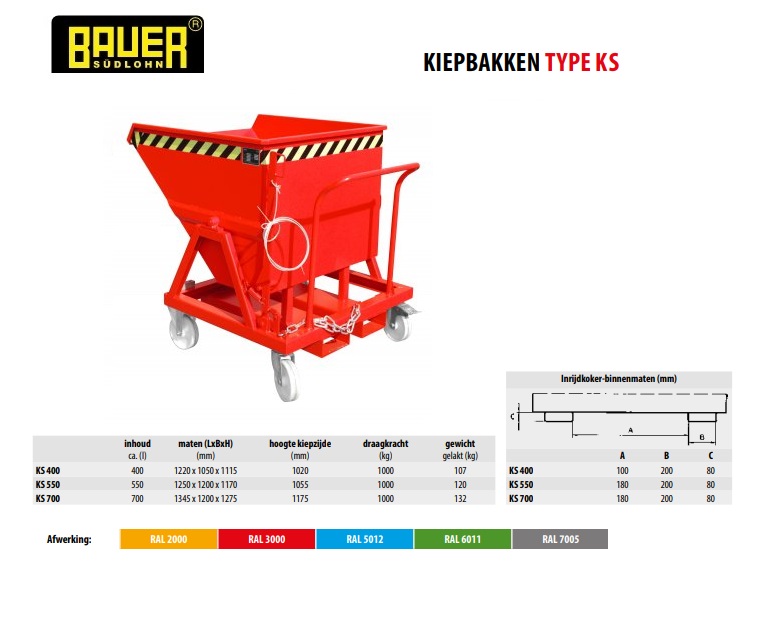 Kiepbak KS 400 Ral 3000