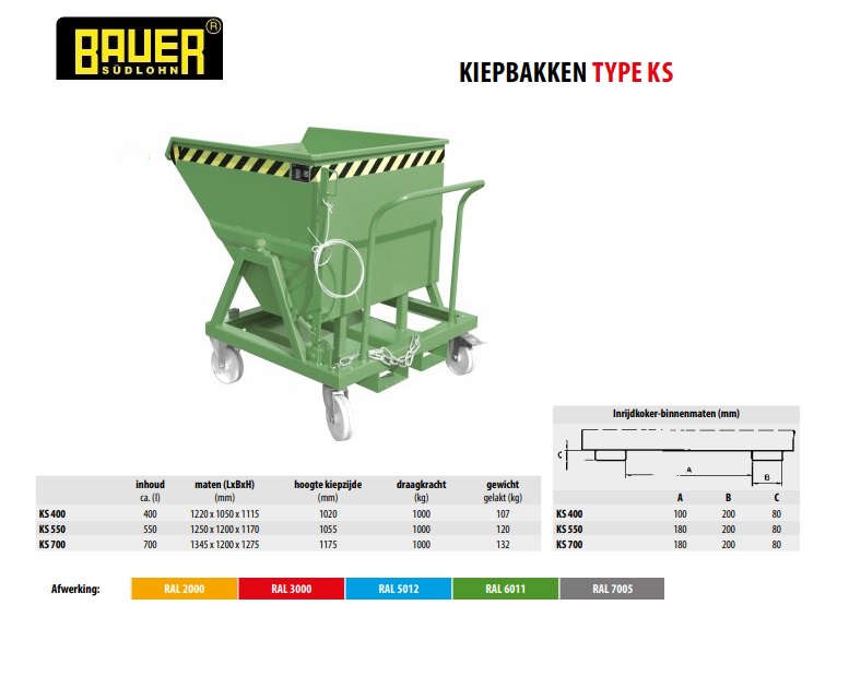 Kiepbak KS 400 Ral 6011