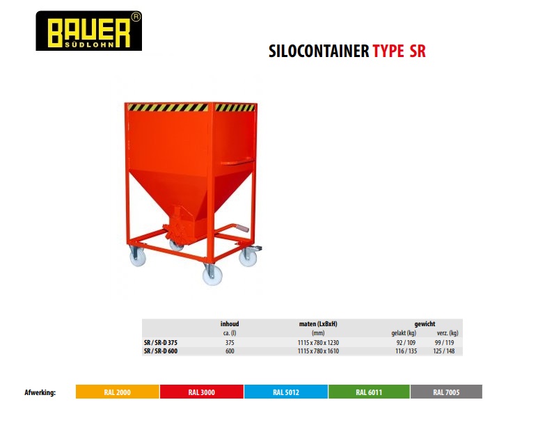 Silocontainer SR 600 Ral 2000 | DKMTools - DKM Tools