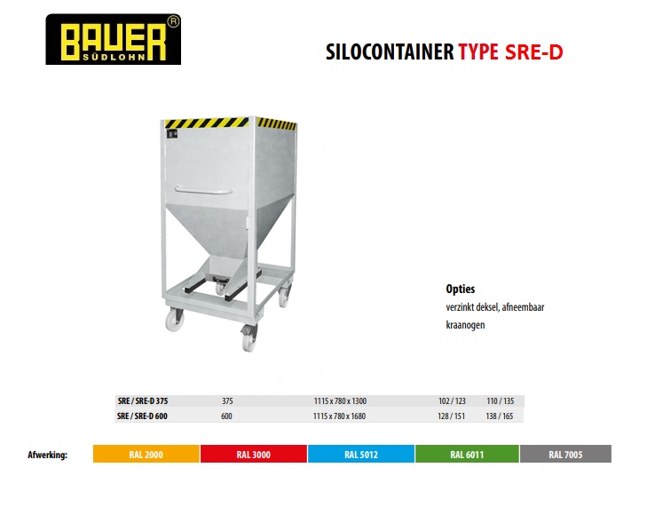 Silocontainer SRE-D 375 Ral 5012 | DKMTools - DKM Tools