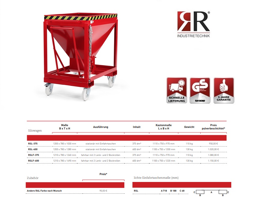 Vultrechter RSLF-375 RAL 3000