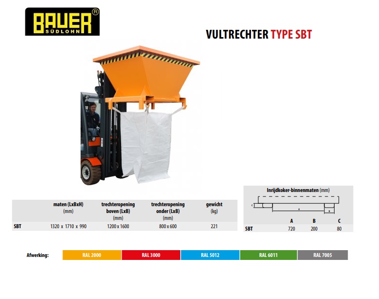 Vultrechter SBT Ral 3000 | DKMTools - DKM Tools