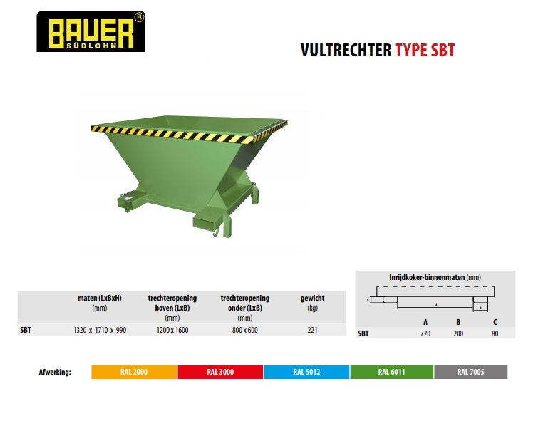 Vultrechter SBT Ral 5012 | DKMTools - DKM Tools