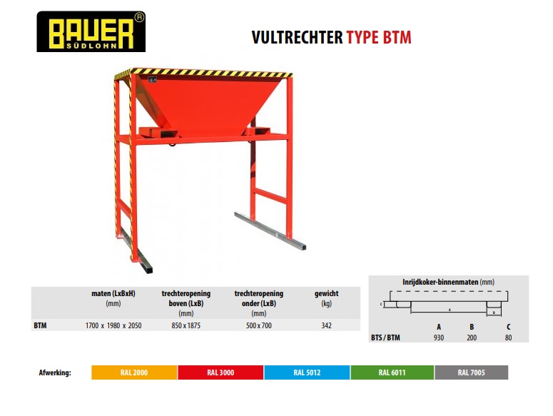 Vultrechter BTM Ral 7005 | DKMTools - DKM Tools