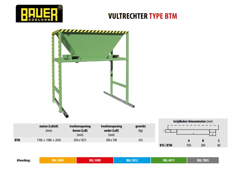 Vultrechter BTM Ral 2000 | DKMTools - DKM Tools