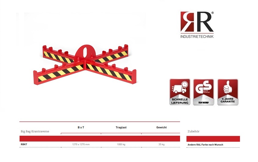 Traverse voor Big Bag RBKT RAL 3000