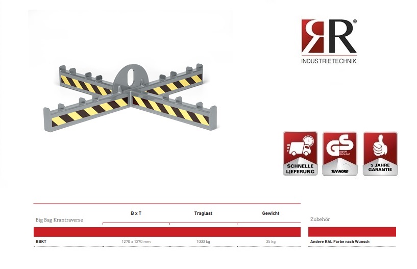 Traverse voor Big Bag RBKT RAL 7005