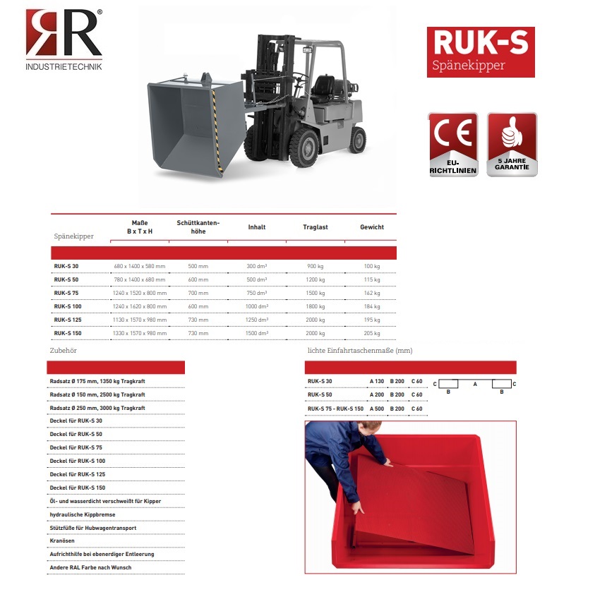 SpaandercontainerTyp RUK-S 50 RAL 2004 | DKMTools - DKM Tools