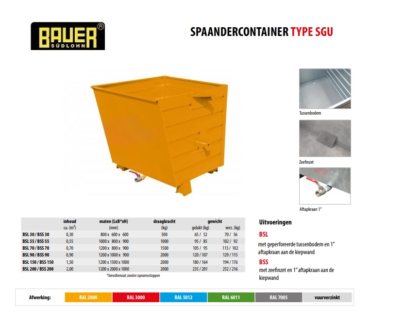 Spaander-Stapelkieper BSS 55 RAL 2000