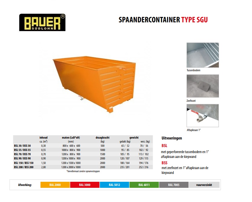 Spaander-Stapelkieper BSS 200 RAL 2000