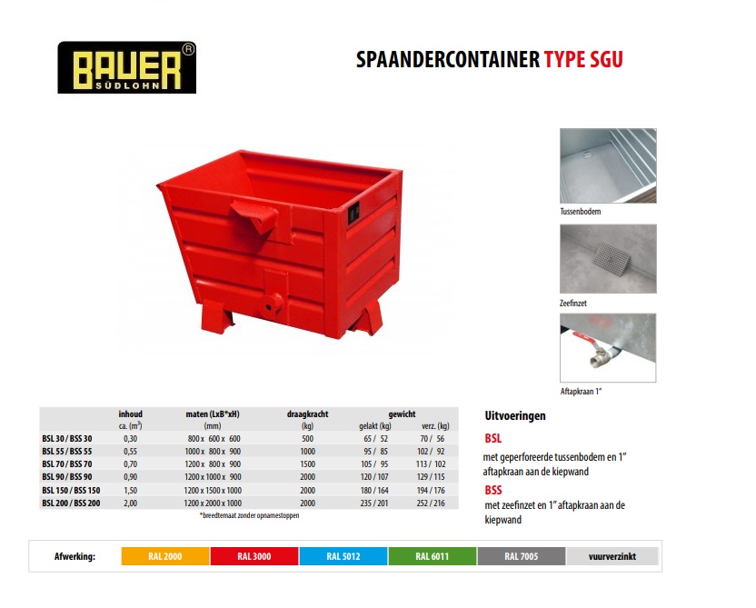 Spaander-Stapelkieper BSS 30 RAL 3000