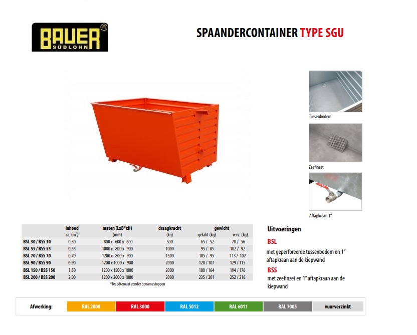 Spaander-Stapelkieper BSS 150 RAL 3000