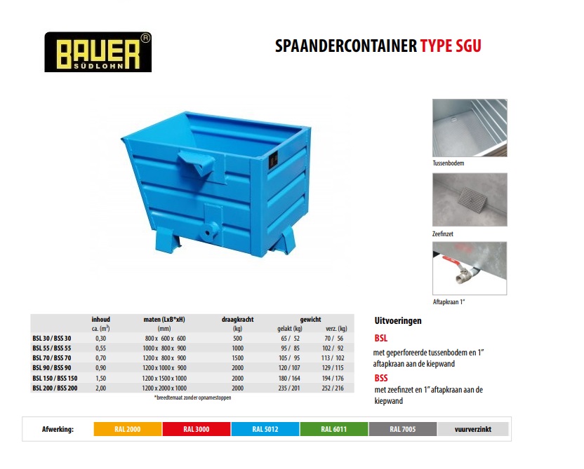 Spaander-Stapelkieper BSS 30 RAL 5012