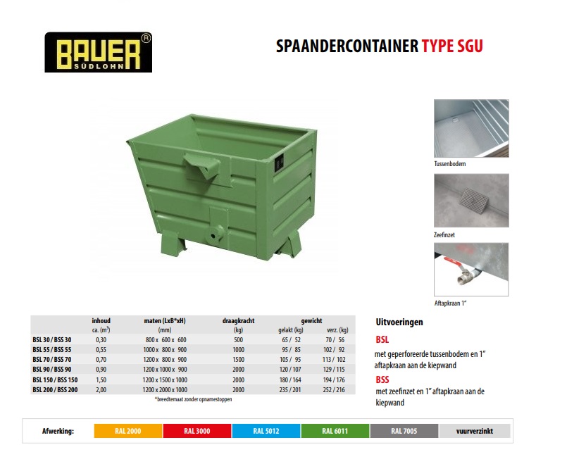 Spaander-Stapelkieper BSL 30 RAL 6011