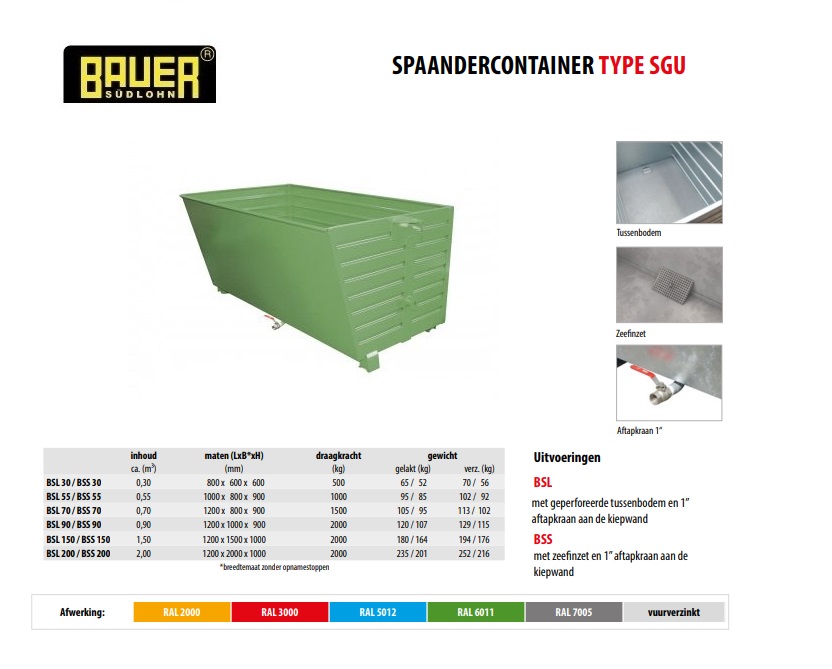 Spaander-Stapelkieper BSL 200 RAL 6011