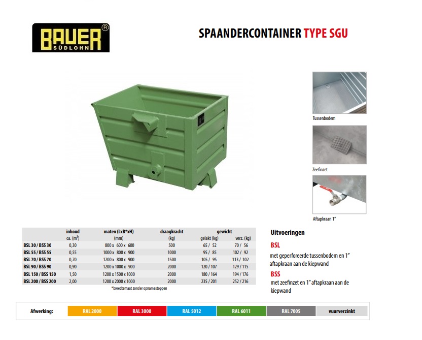 Spaander-Stapelkieper BSS 30 RAL 6011