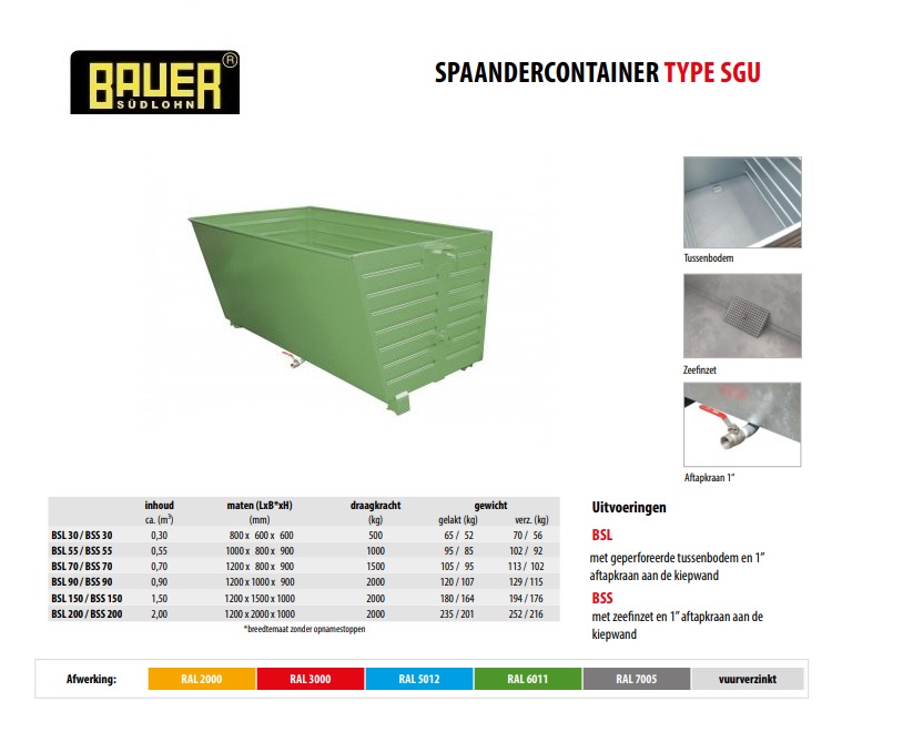 Spaander-Stapelkieper BSS 200 RAL 6011